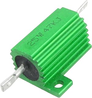 Green 25W Watt 47K Ohm 5% Aluminum Housed Wire Wound Resistor (Verde 25W vatio 47K Ohm 5% Aluminio Resistencia de la herida del alambre alojado Resistor