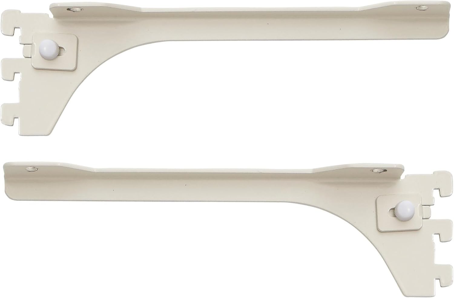 Wood One MKTTBS-2D-W Kanamono Futuno White Bracket for Shelf Depth 9.8/11.8 inches (250/300 mm)