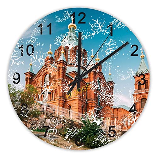 Horloge murale en bois rustique Helsinki-9 pour embellir votre salon cuisine et bureau - 2