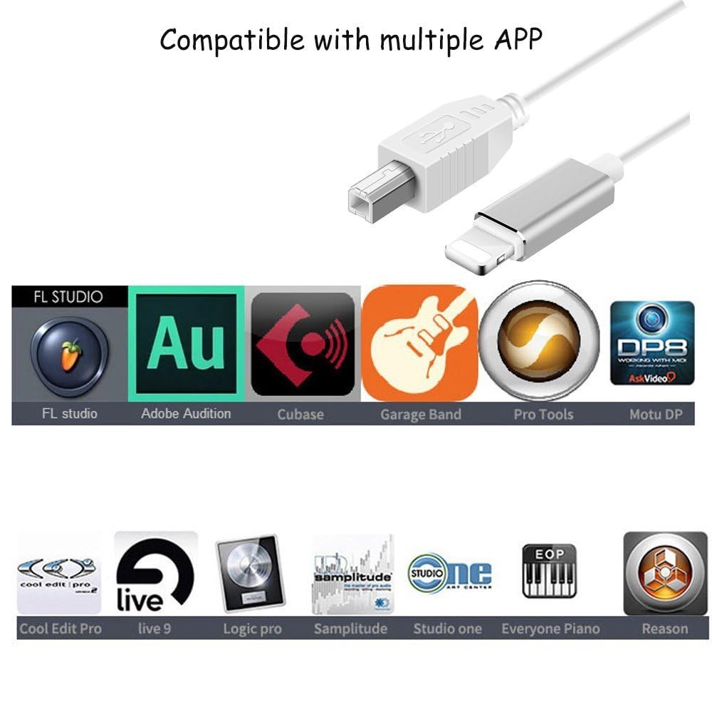 Amazon.co.jp: Lightning to USB 2.0ケーブルタイプB接続ケーブル