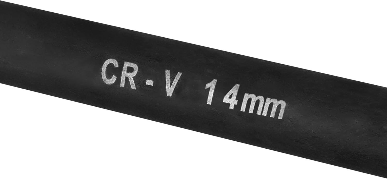 Performance Tool W9064 9 Pc. Metric Magnetic Nut Driver Bit Set, Chrome Vanadium Steel, Black Phosphate Coating, 1/4-in. Drive, Includes Storage Rail