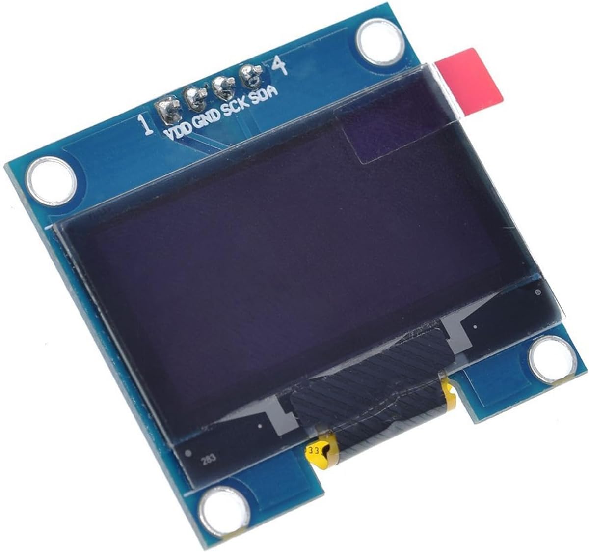 I2C IIC Communication OLED Display Module, SSH1106 Driver chip, 4-pin, GND 1.3 inch LCD Screen
