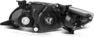 ECCPP Headlights for 2011 2012 2013 for Toyota Corolla Pair Headlight Assembly Black Housing Amber Reflector TO2502204