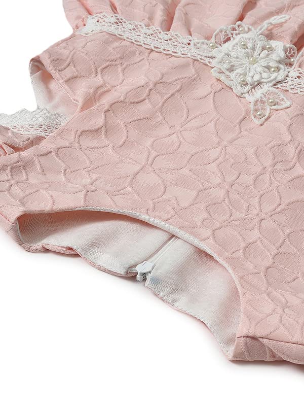 Image of Mi Arcus Corduroy Collar Dress for Baby Girl