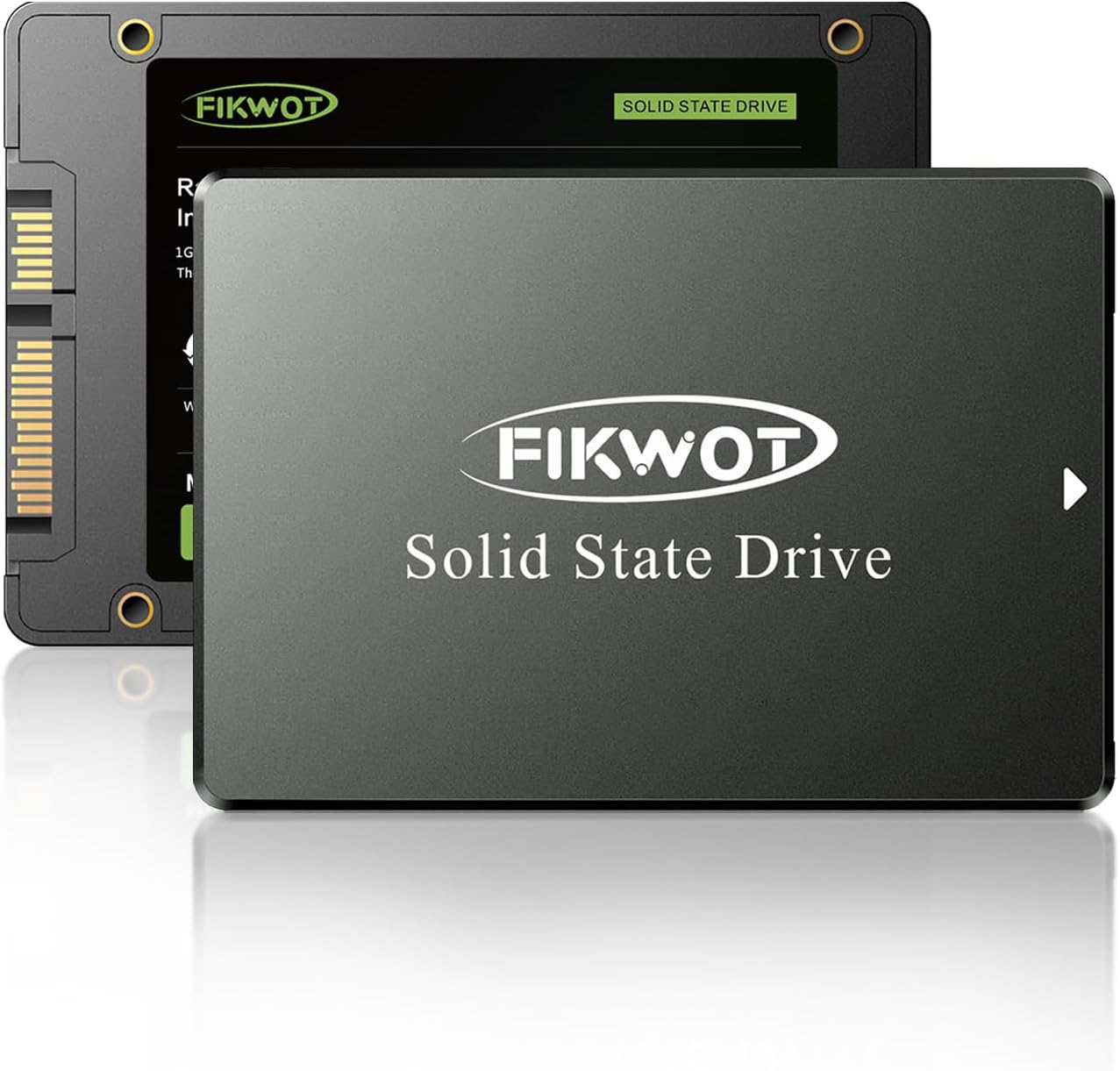 - Fikwot FS810 128GB SSD, 2.5" SSD SATA III 6Gb/s, Solid State Drives, Up to 560MB/s, 3D NAND TLC Flash, Internal SSD for Desktops and Laptops(Black)