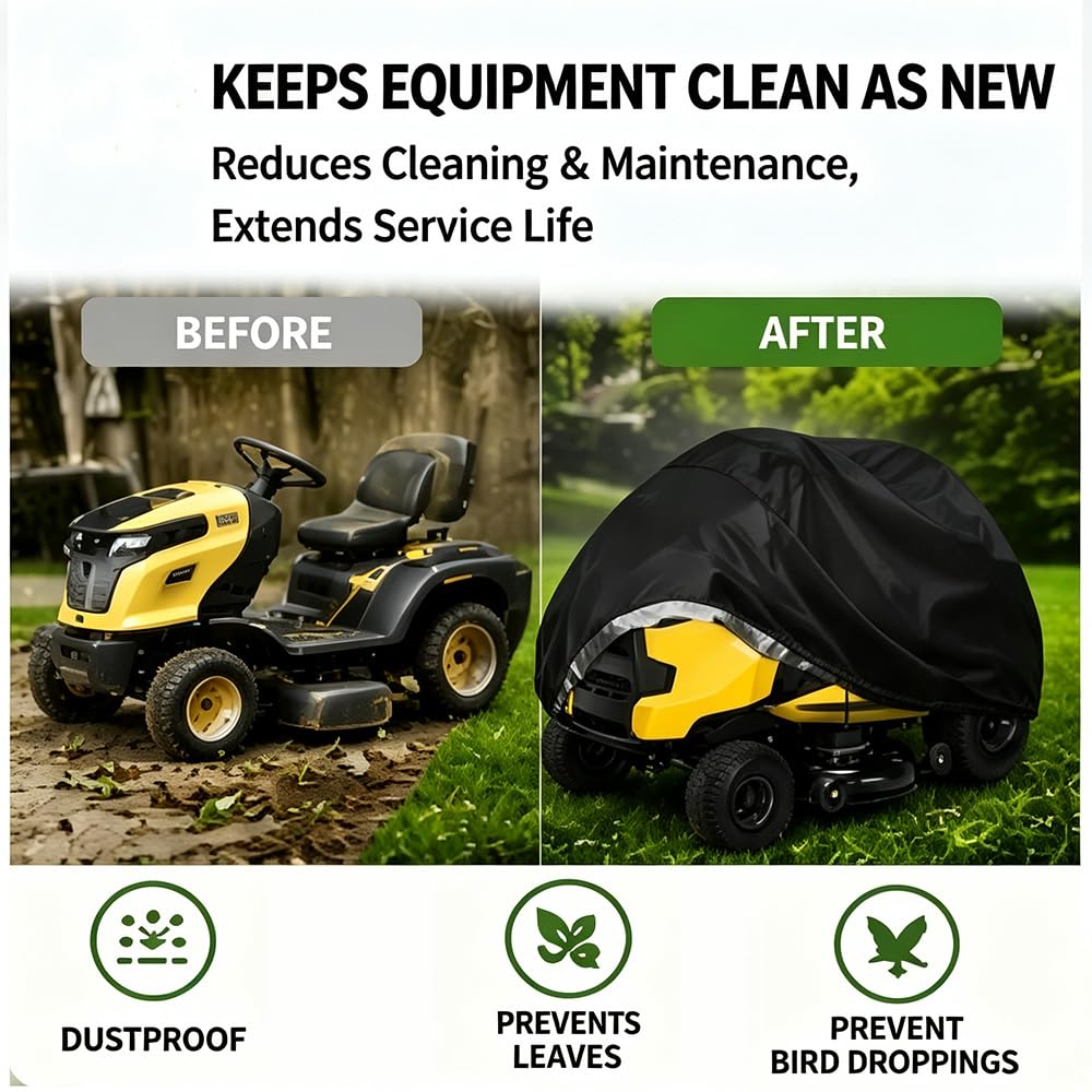 Funda para Cortacésped para Efco Tuareg 92 4WD 2015-pr 36", Cubierta Impermeable Oxford para Cortacésped De Equitación Al Aire Libre