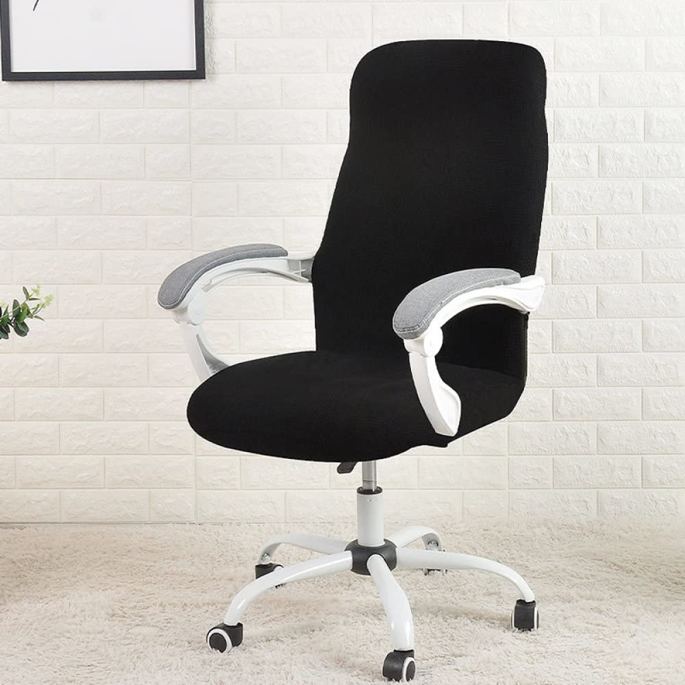 Lot de 2 housses d'accoudoirs pour chaise de bureau résistantes à l'eau avec fermeture éclair et accoudoir pour joueur Lot de 2 housses d'accoudoirs pour chaise de bureau résistantes à l'eau avec fermeture éclair et accoudoir pour joueur