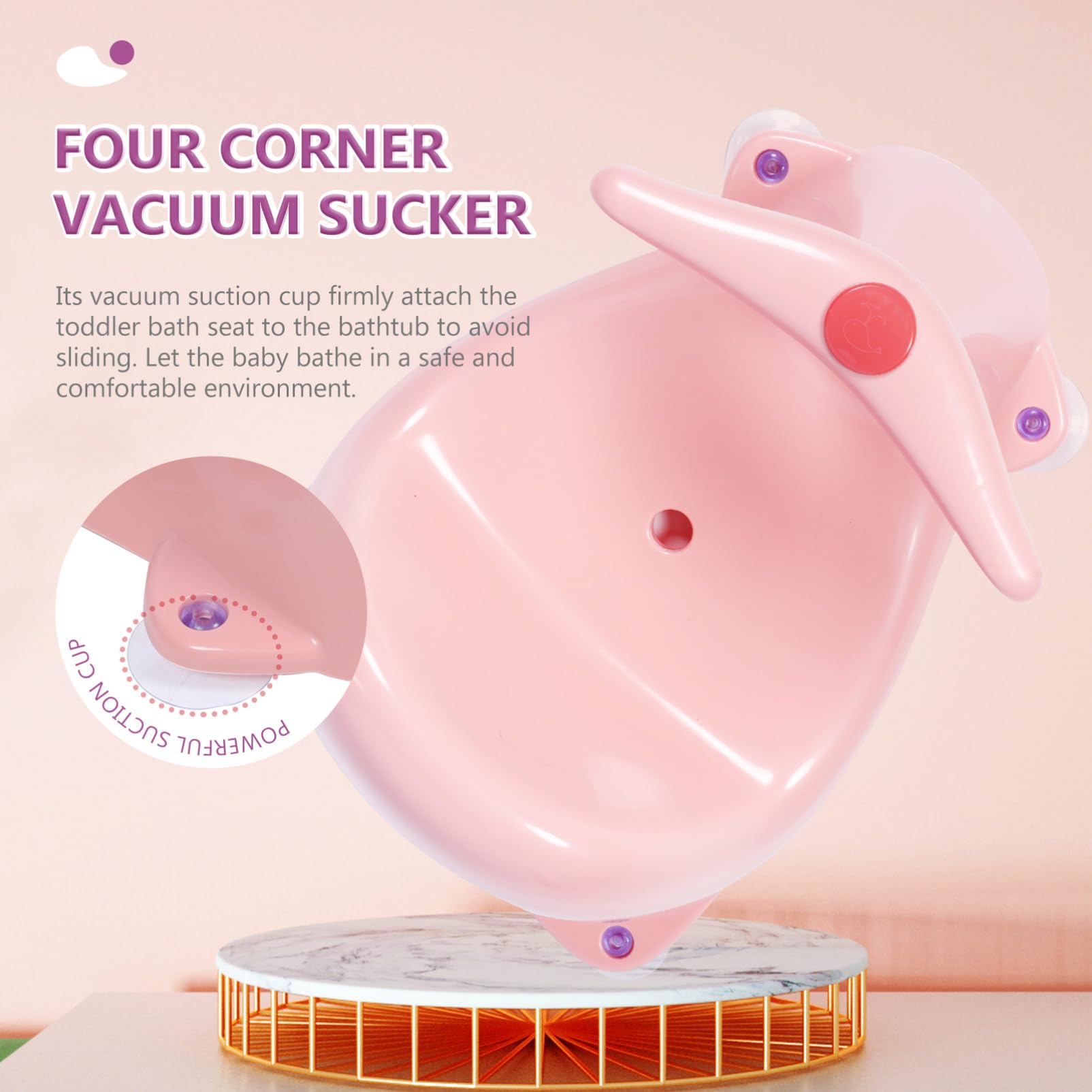 Abaodam Asiento De Baño Para Taburete Asiento De Baño Para Bebés Para Bañera Para Uso Bañera Recién Nacidos y Pequeños Obsequio Para Shower