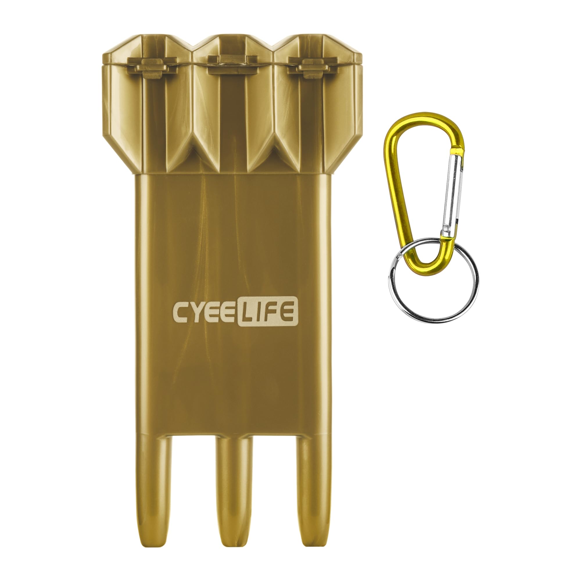 CyeeLife Dart Case - Set von 3 Dartpfeilen mit integriertem Flug- und Schaftsystem, Aufbewahrungsbox (Schwarz)