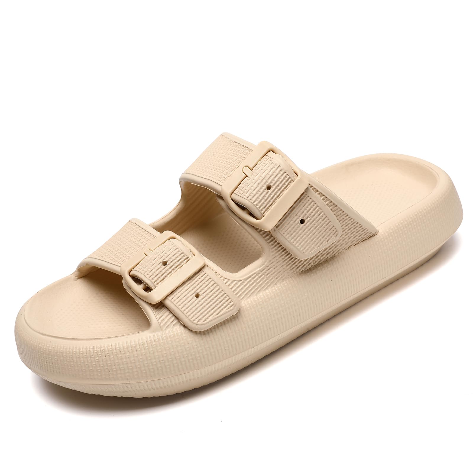 Waysoland Cozyslides Original Damen Herren,Wolkenschuhe Damen Sandalen mit Verstellbaren Schnallen Rutschfest Schnell Trocknend Super Bequeme Dicke Sohle Airfoot