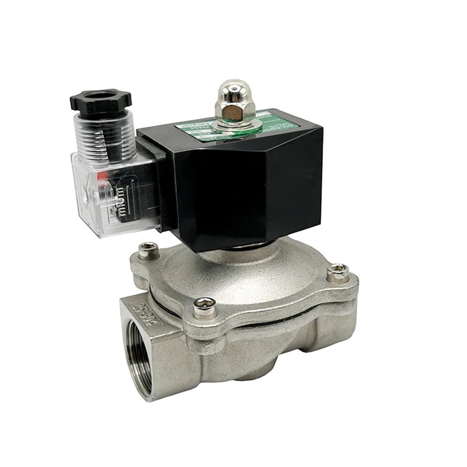 Électrovanne eau 120V AC normalement fermée filetée 1/2 pouce électrovanne inox NBR