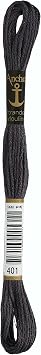 Anchor Six Strand Embroidery Floss 8.75 Yards-Grey Dark 12 per Box