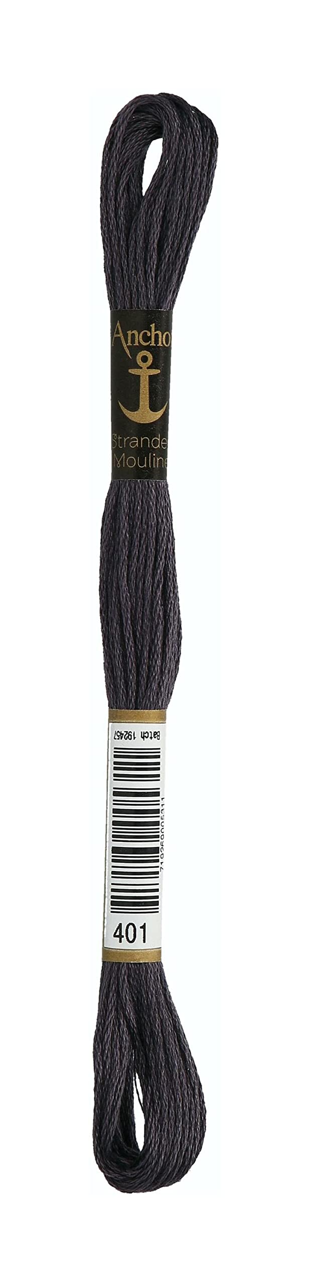 Anchor Six Strand Embroidery Floss 8.75 Yards-Grey Dark 12 per Box