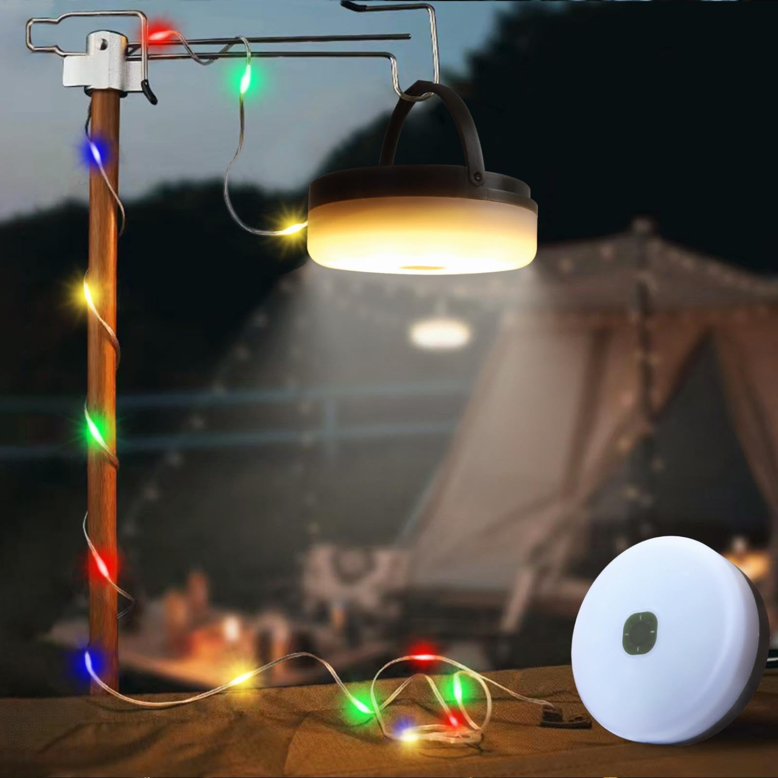 TLINFENGD Solar Outdoor Camping Lights, Tents, Emergency Mood Lights, Lighting Lights, Tape Measures, Storage Camping Lights, String Lights
