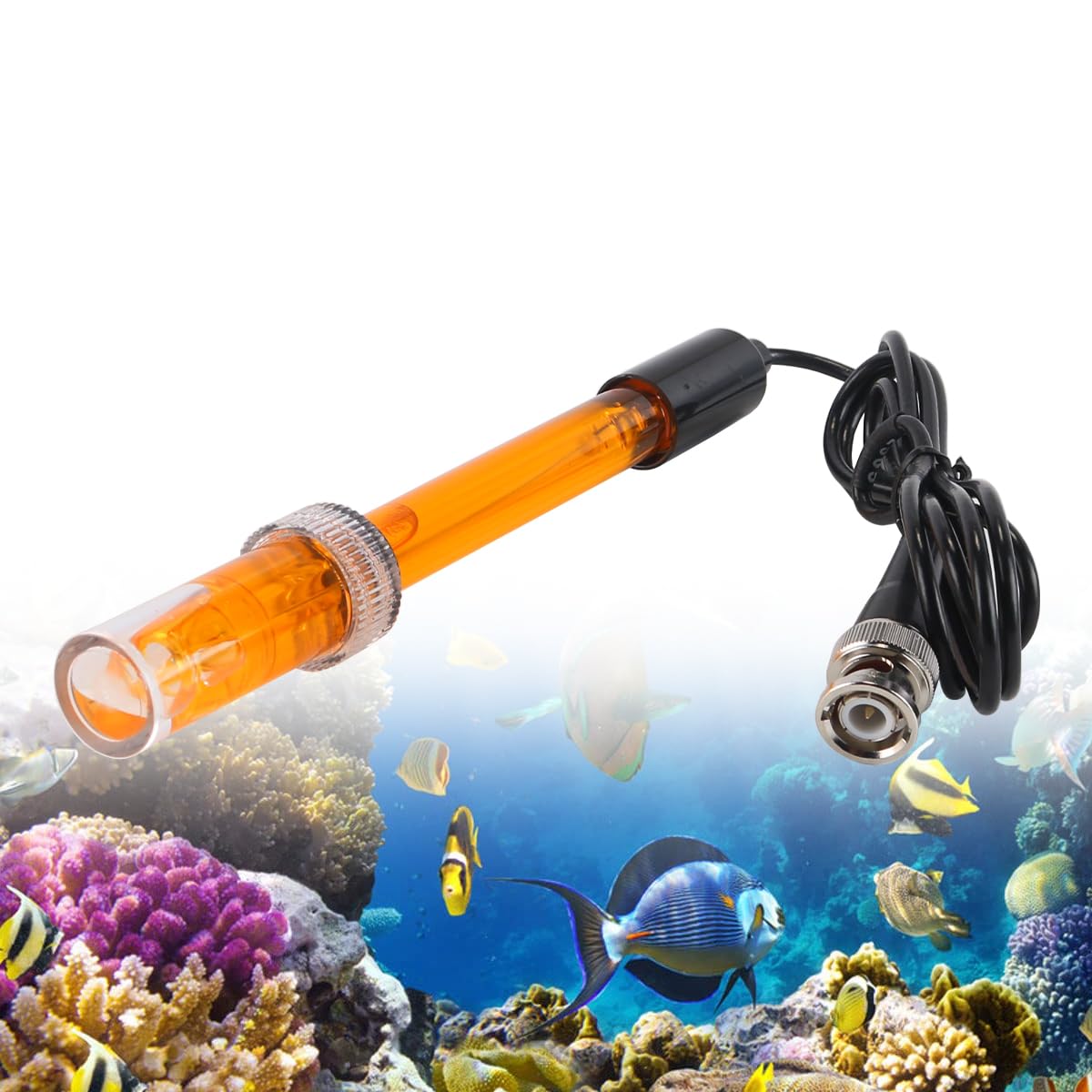 Redox-Ersatzelektrode, kompatibel mit BNC-Q9-Schnittstelle, geeignet für Aquarien, Hydrokulturen und Schwimmbäder usw.