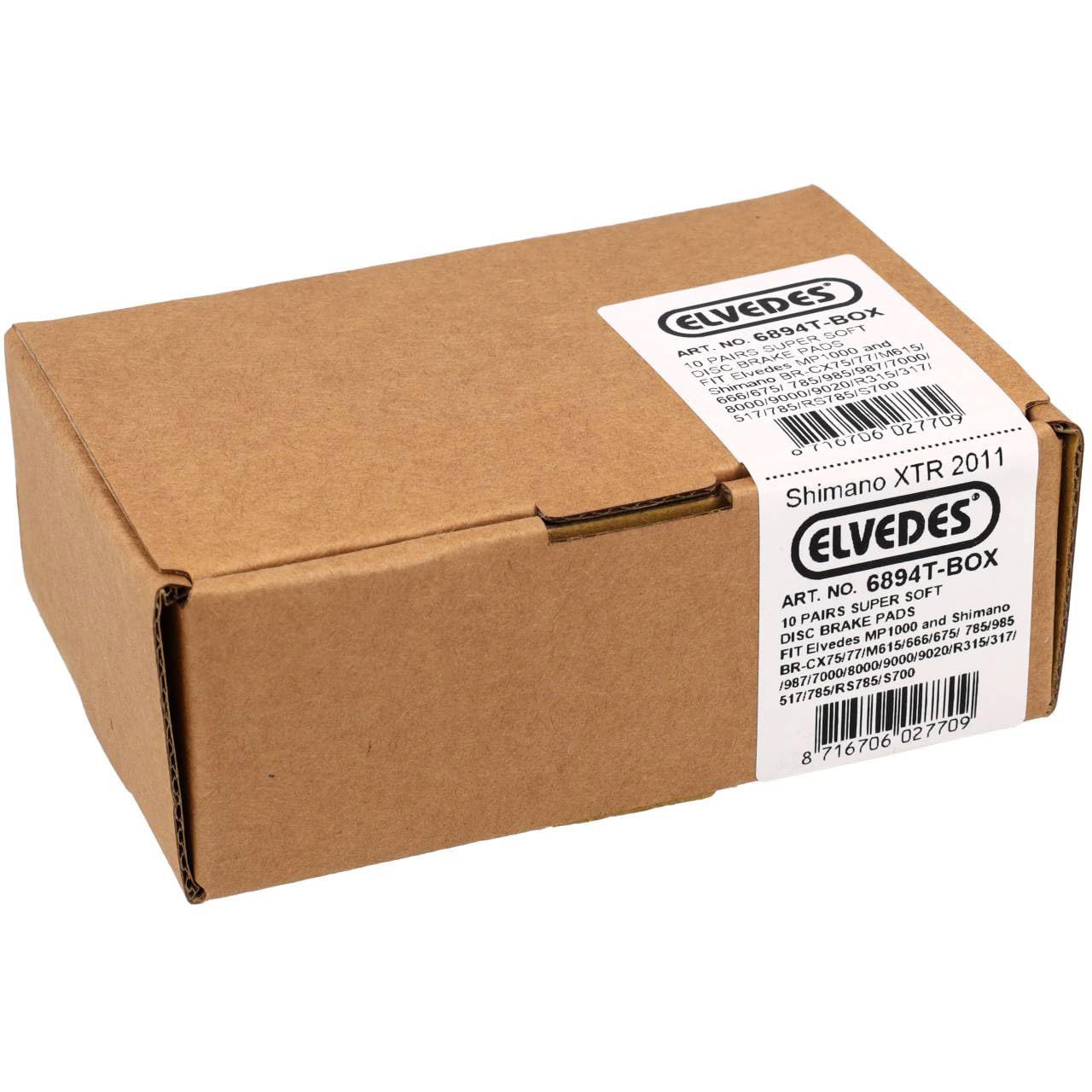 10 Paires de Plaquettes de Frein Organique Super Soft pour Shimano BR-M666, M785, M985, M988, R785, RS785
