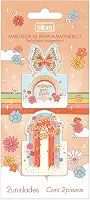 Tilibra - Marcador de Página Magnético Flowers com 2 Unidades