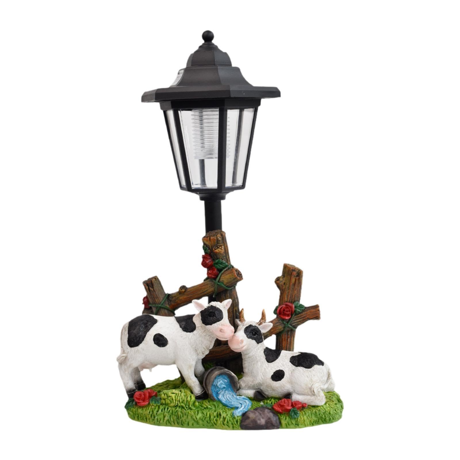 Sculpture en résine vache laitière de qualité supérieure pour une déco soignée