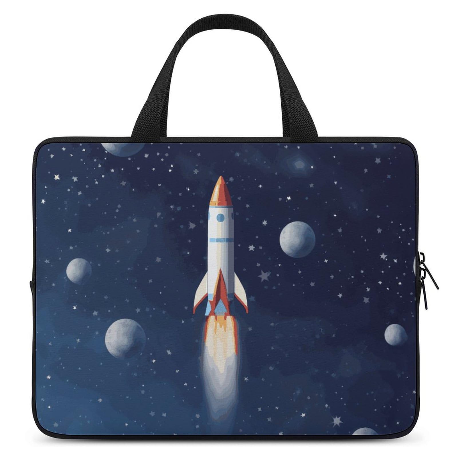 Housse ordinateur 13 pouces Rocket in space pour café coworking