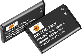 DSTE 2X CT-3650 Li-ion Battery Compatible with Vholdr ContourHD 720P 1080P HD1200 HD1300 HD1500 HD2035 HD2450 HD3200 HD3300 ContourGPS Contour2+ Camera BL-5C KS-201C