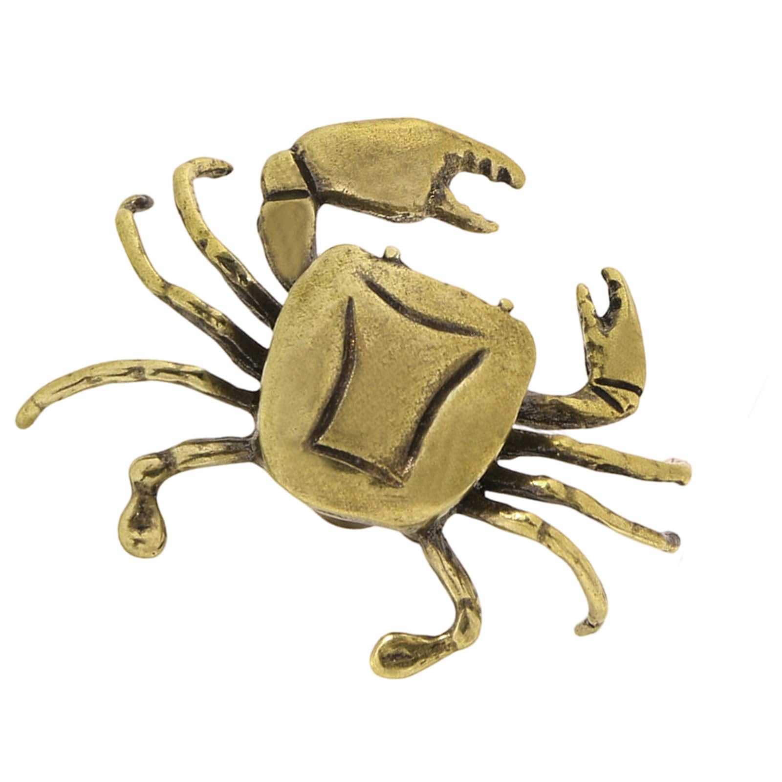 Fexxkg Aged Color Brass Dressers Knob Kitchen Cabinet Door Handle Wardrobe Pulls Small Crabs Shape Drawer Knob Furniture Hardware Drawer Pulls Brass Dressers Cupboard Handle