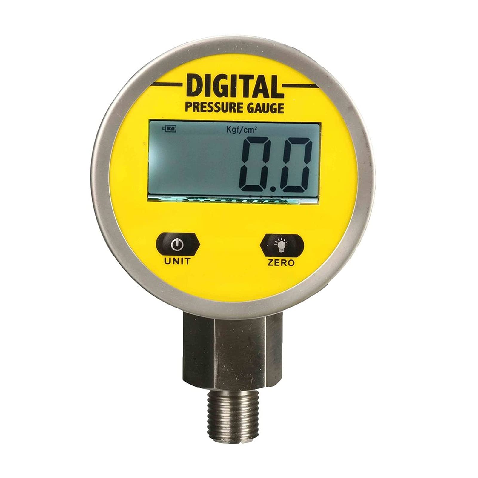Manómetros Digitales de presión de Aceite, medidor de presión hidráulica, 3 V, 250 bar/25 MPa, Rosca de 2 Puntos para gasóleo, Agua, Herramientas hidráulicas, fácil manejo.