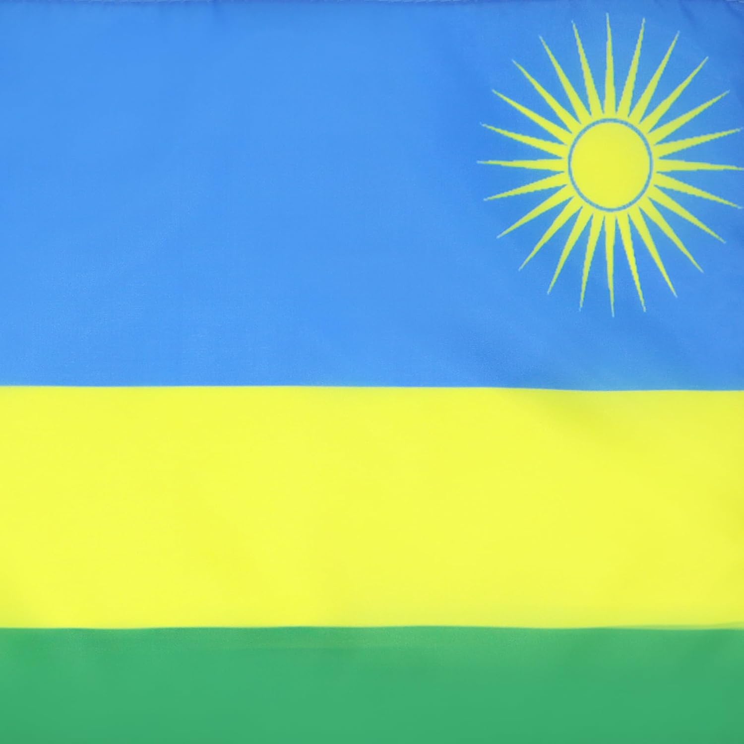 Rwanda Flag 18'' x 12'' cords - Rwandese SMALL flags 30 x 45cm - Banner 18x12 in - AZ FLAG - Image 3