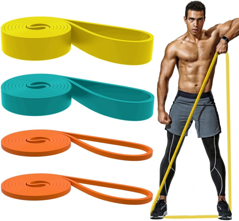 ROSAPOAR Pull Up Resistance Bands Assist Exercise Workout Band Set for Fitness Strength Weightlifting and Powerlifting- Stretch Mobility Assistance Bands at Home Gym/Crossfit Training