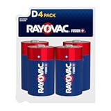 Fusion D Batteries (4 Pack), Alkaline D Cell Batteries