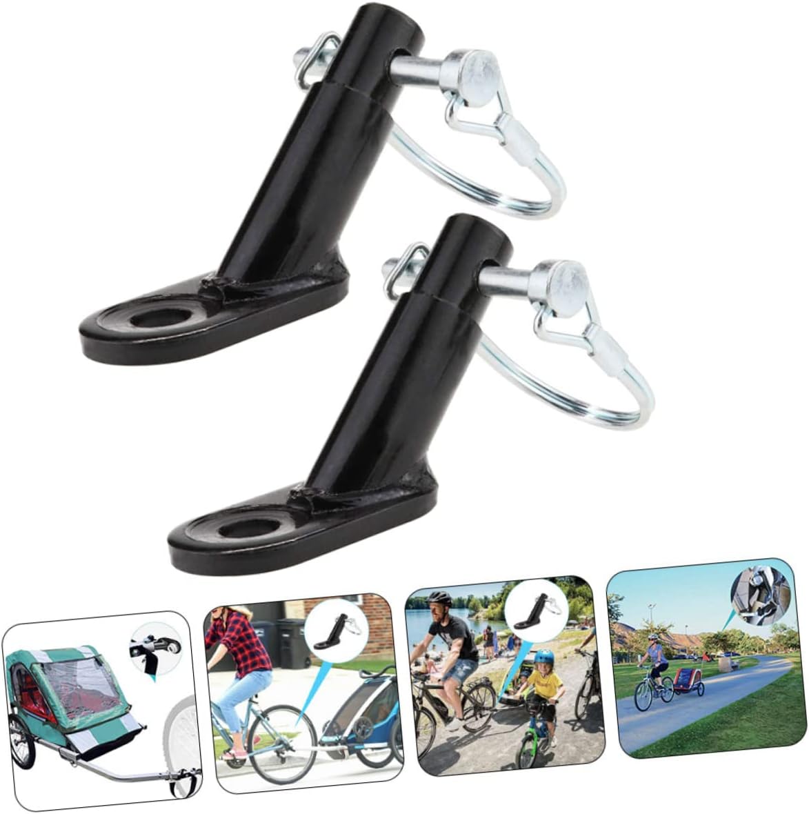 2pcs Bike Trailer Hitch Traction Head Bike Trailer Hitch for Allen for Daily Use