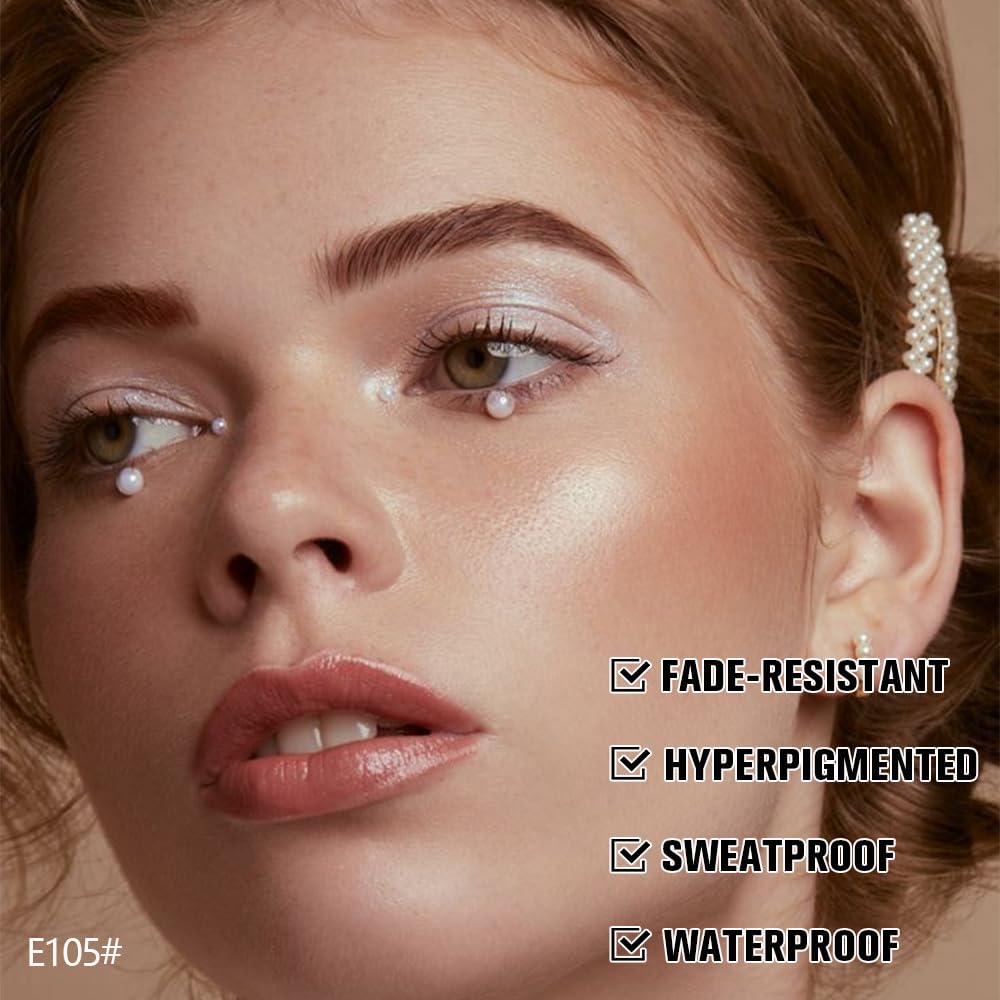 JUAAZIN 6Pcs Long Eyebrow Pencils Set, Coffee Natural Look, for Eyebrows & Eyeliner,Waterproof & Sweat-Proof Wooden Hard-Core Brow Pencil with Sharpener,Long Lasting Makeup Kit for Beginners104#