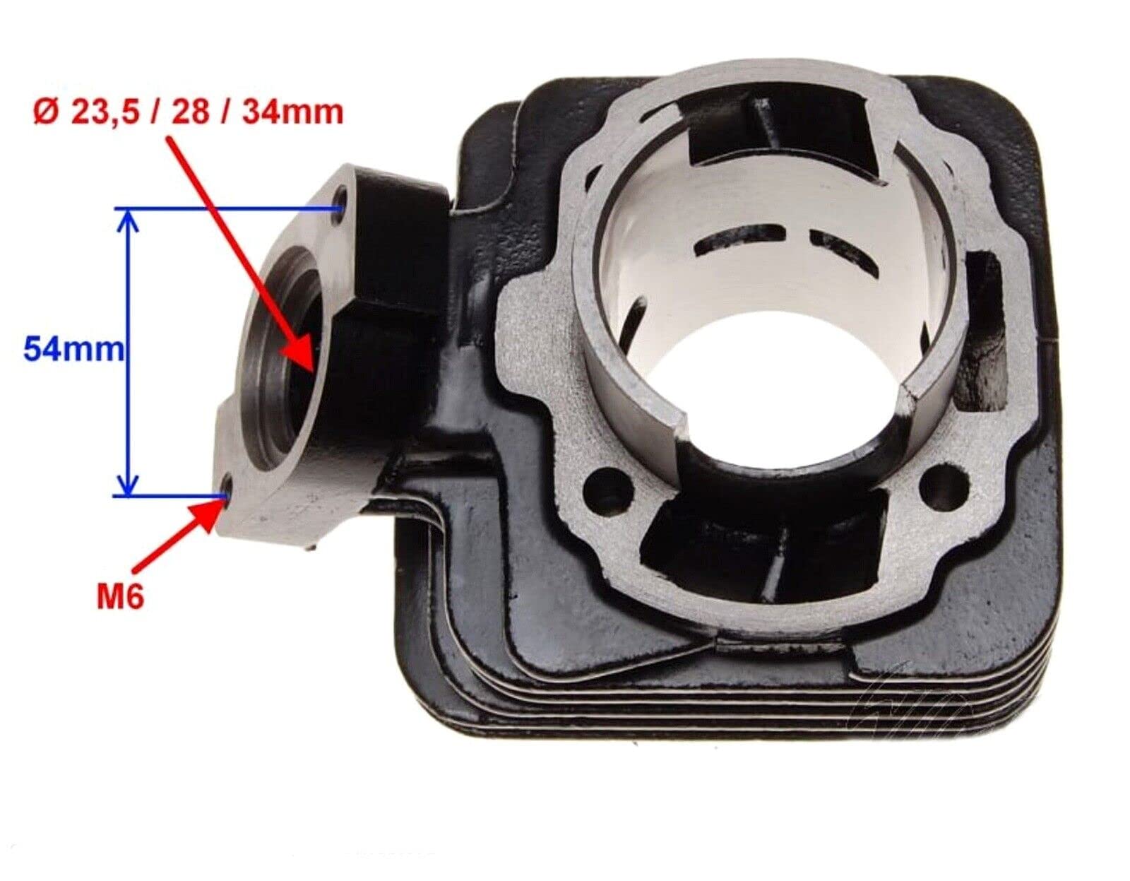 TMP - Cilindro para Peugeot Vivacity/TKR Furious R/SV 50 AIR 2T/Speedfight/Buxy/Elyseo/Trekker Off-/ Road (70 ccm, 47 mm)