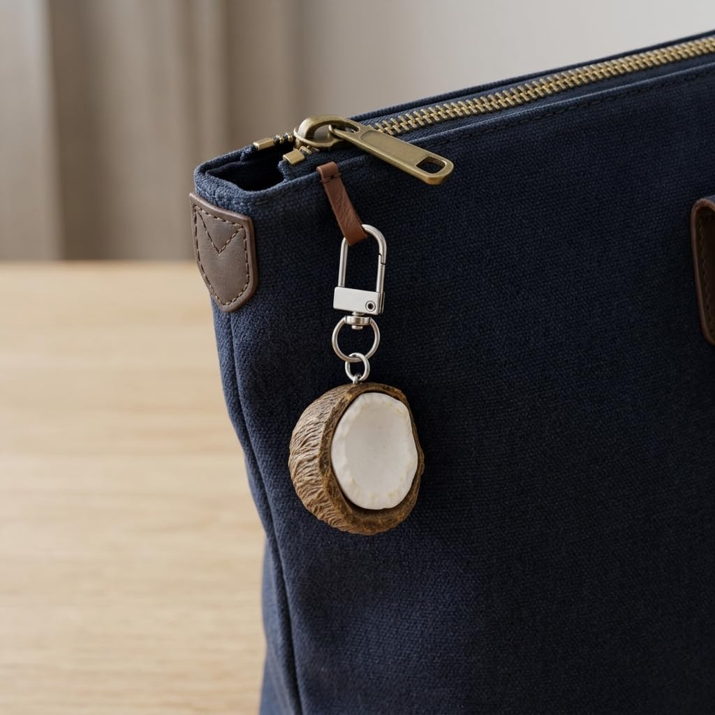 Fruit Keychain, Coconut Keychains Bag Charms for Women image 4