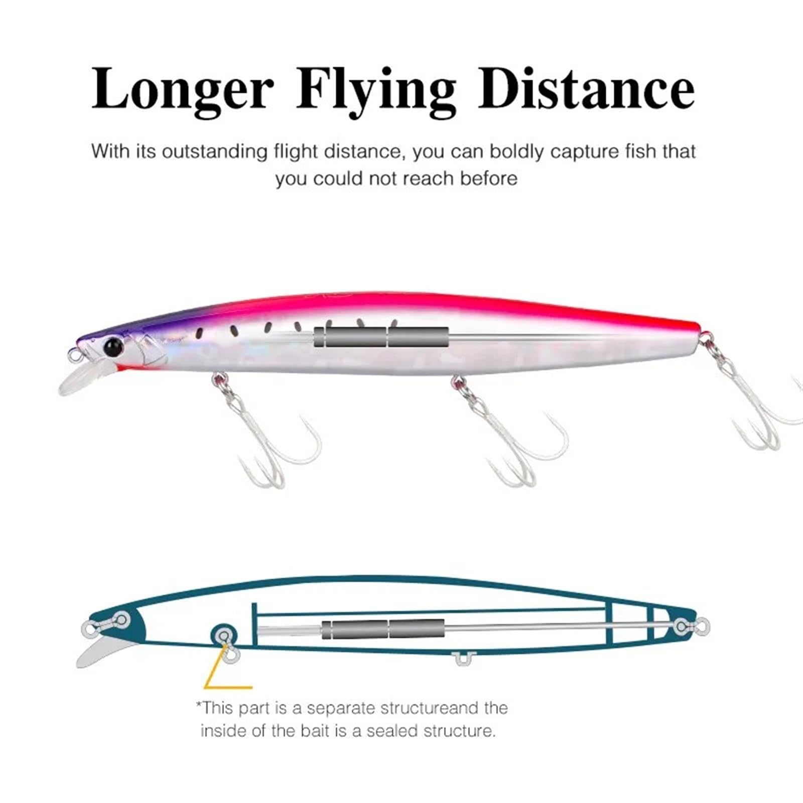 Minnow affondamento di acqua salata ultra lunga 163mm 34.2g esche artificiali esche dure for spigole