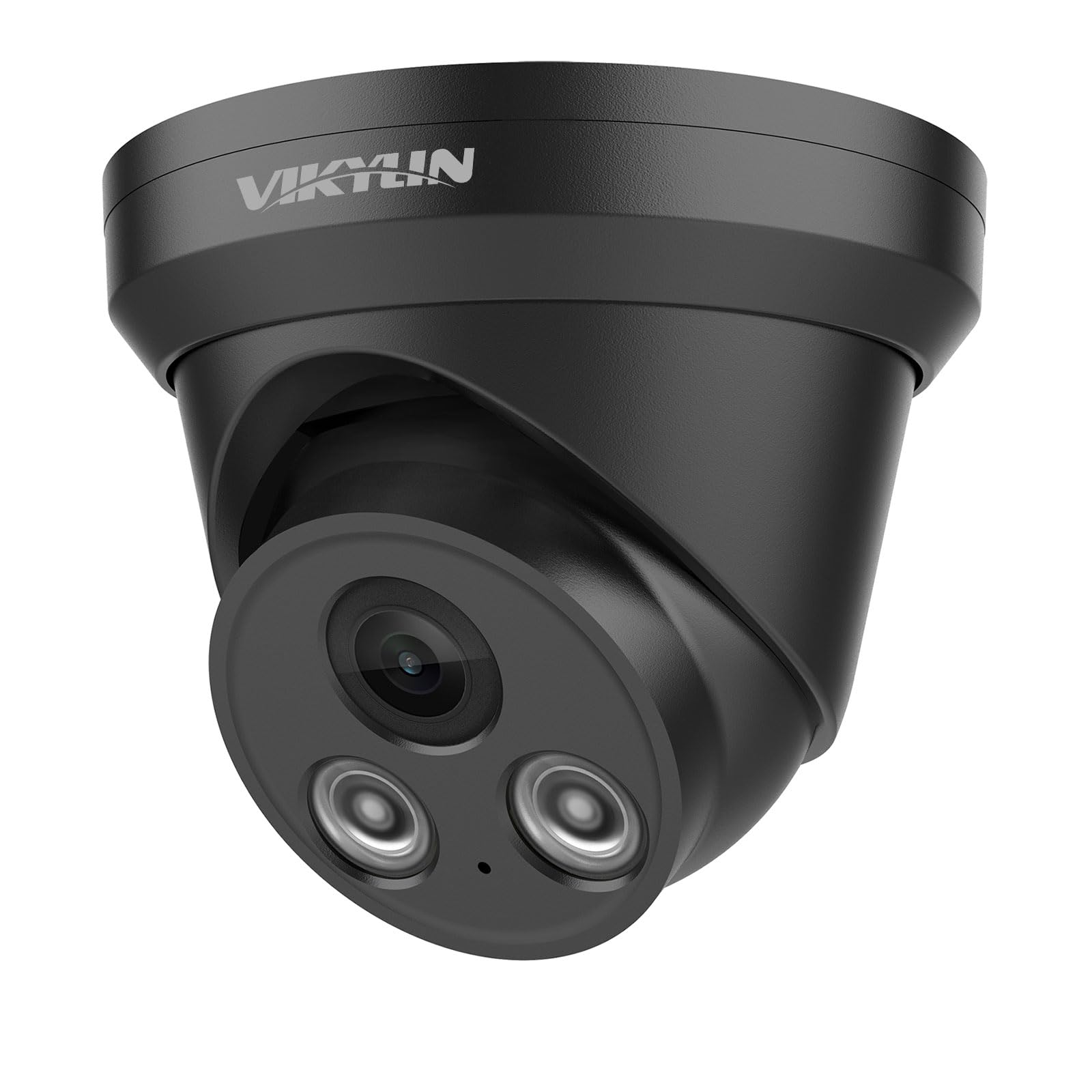 4K 8MP IP PoE AI Camera(Black),Security IP Turret Camera with 98ft EXIR2.0 Night Vision,Built-in Mic,Human/Vehicle Detection, 2.8mm Lens,H.265,IP67,NDAA Complaint