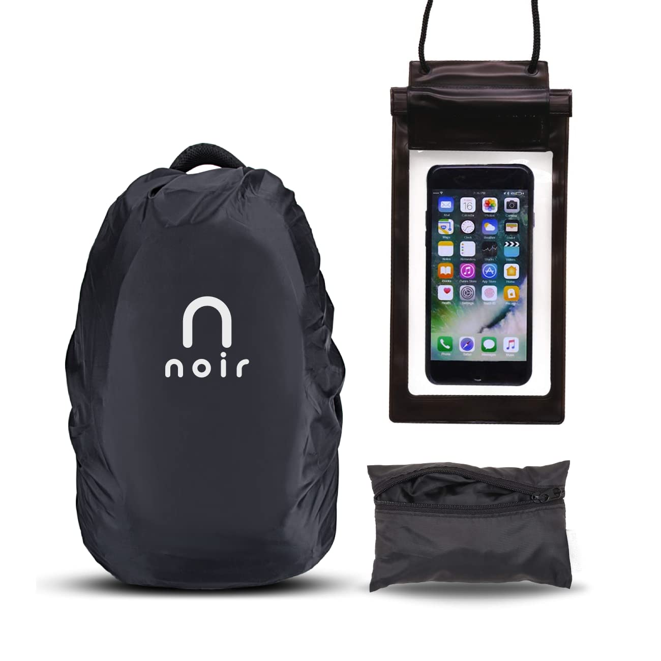 Noir Rain and Dust Cover with Pouch 100 Waterproof Bag Cover for