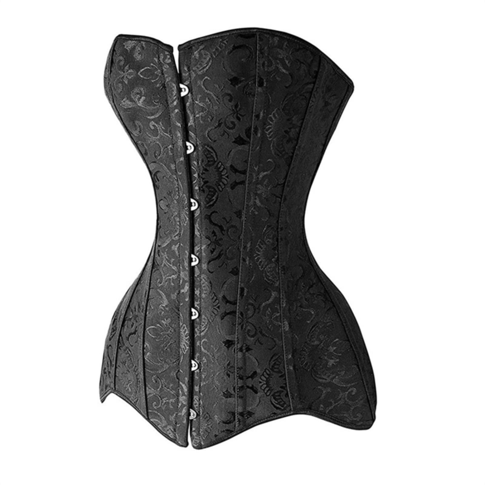 WEITING Femmes Sexy Corsets Bustiers Top Gothique Overbust Corset Bustier Long Torse Os En Acier Minceur Corps Shapewear Grande Taille