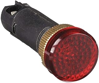 Dayton Raised Indicator Light, LED Lamp Type, 12VAC/DC Voltage, 12mm Mounting Dia. Size - 22NY87