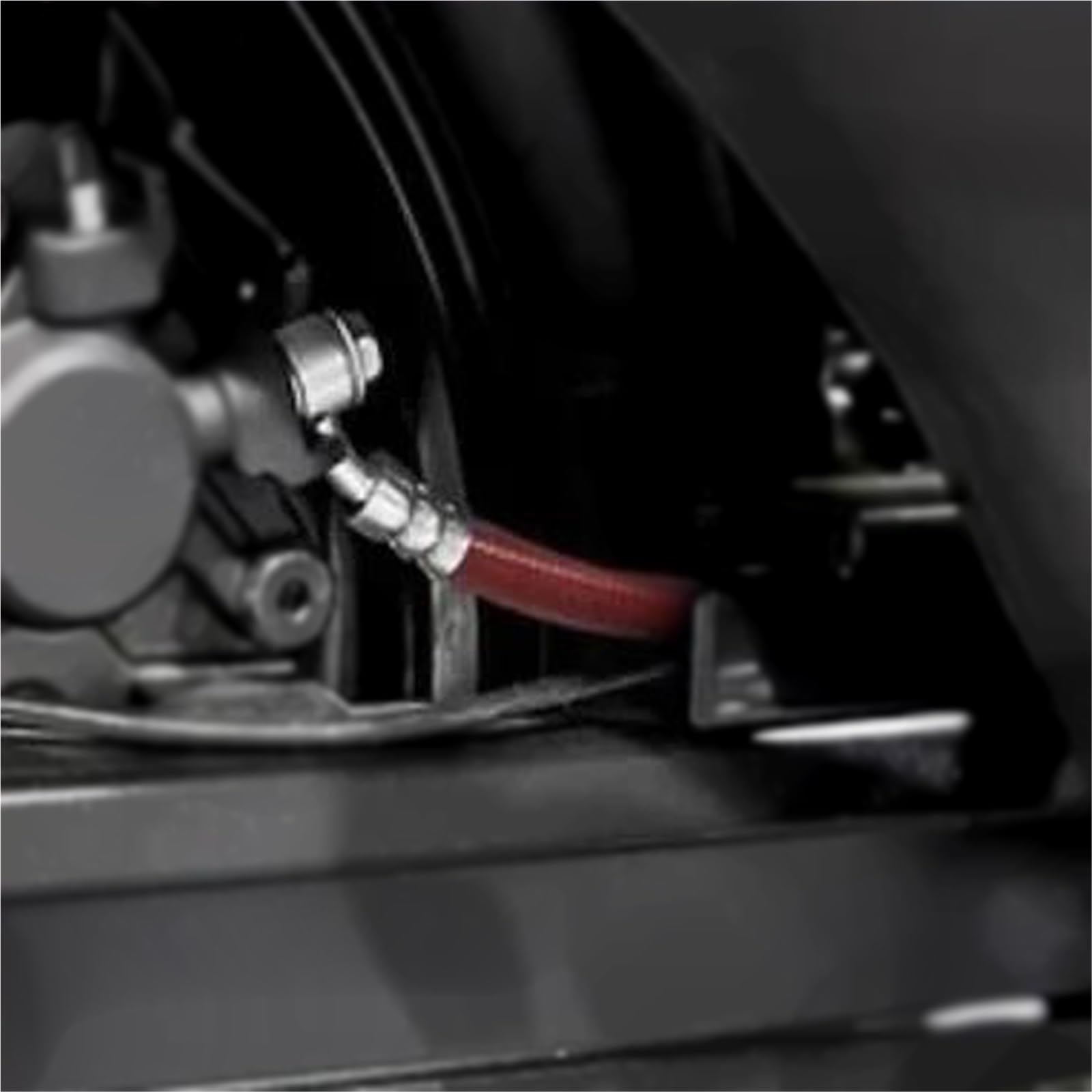 Motorcycle Brake Hose Motorcycle ATV Hydraulic Clutch Flexible Tube 28°-28° Braided Brake Hose Line Oil Pipe M10 Banjo Accessories(200cm)