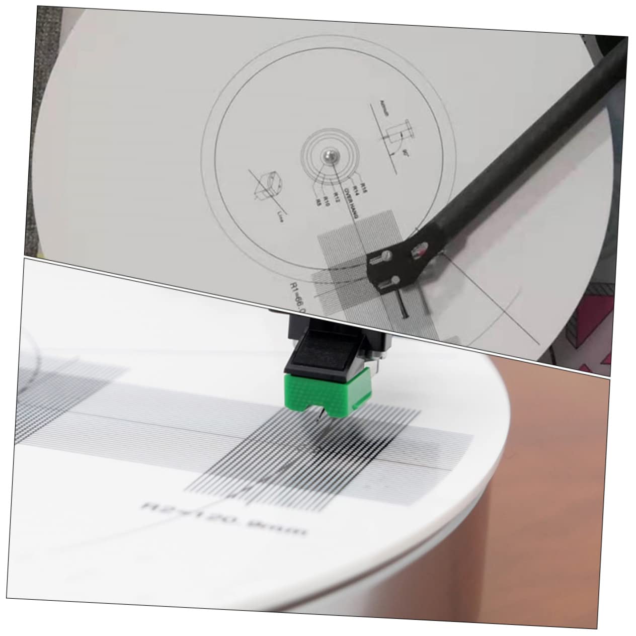 Acryl Plattentellermatte mit 3mm Dicke zur Kalibrierung Des Tonabnehmers von Schallplattenspielern Rutschfestes Ausrichtungswerkzeug für Vinylliebhaber als Hauswarming Geschenk