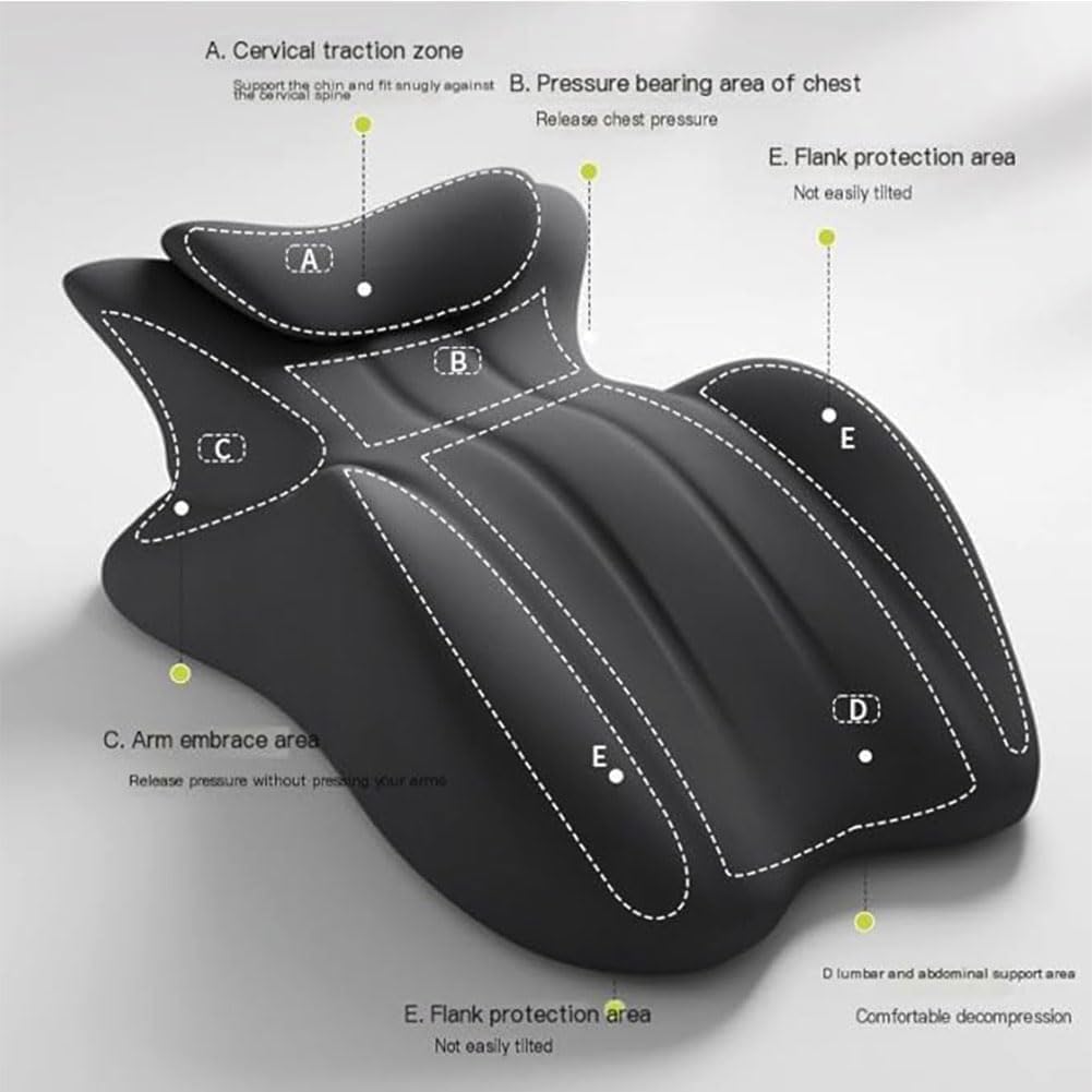 Oreiller d'amour pour l'intimité des couples, oreiller bas profil pour fesses avec design discret pour l'intimité de la chambre, support confortable pour s'asseoir ou s'allonger (SP.A)