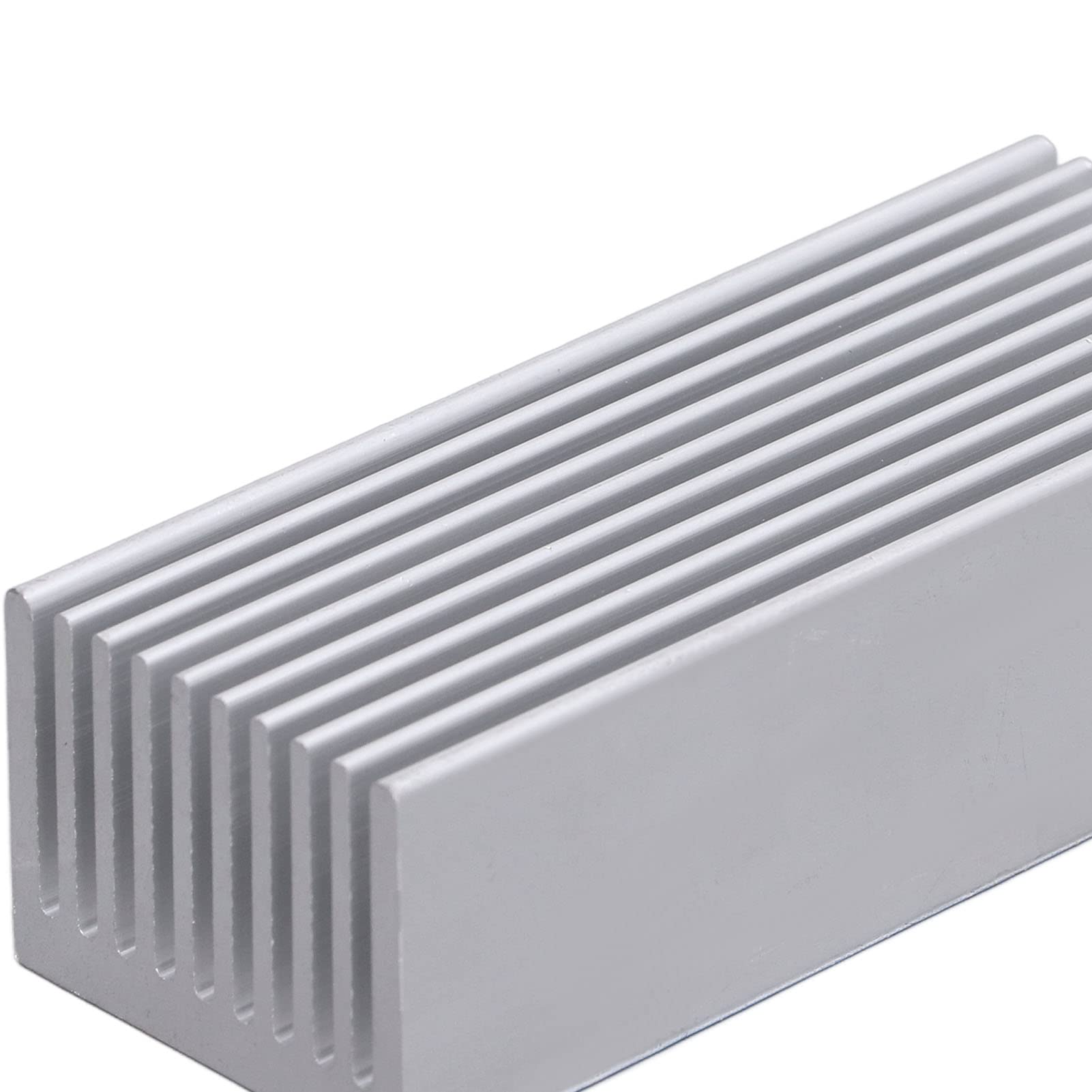 Dissipatore di calore in alluminio 100x40x30 mm, ampia superficie, anticorrosione per schede elettroniche (senza adesivo)