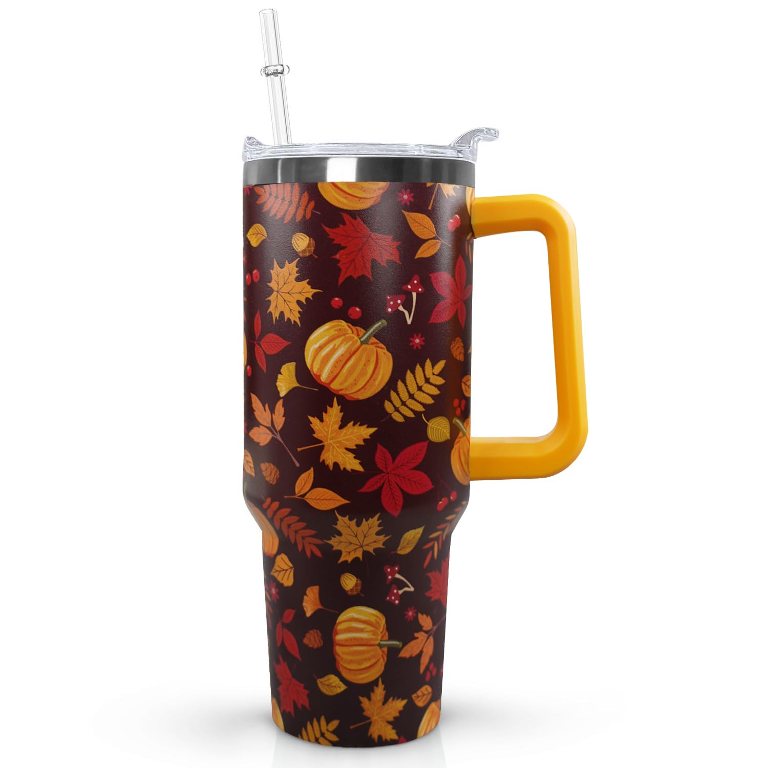Ceovfoi 40 oz Fall Pumpkin Tumbler