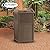 Suncast 33 Gallon Commercial Outdoor Trashcan Hideaway with Lid for 30 to 33 Gallon Trash Bags for Garage, Backyard, or Garden, Brown