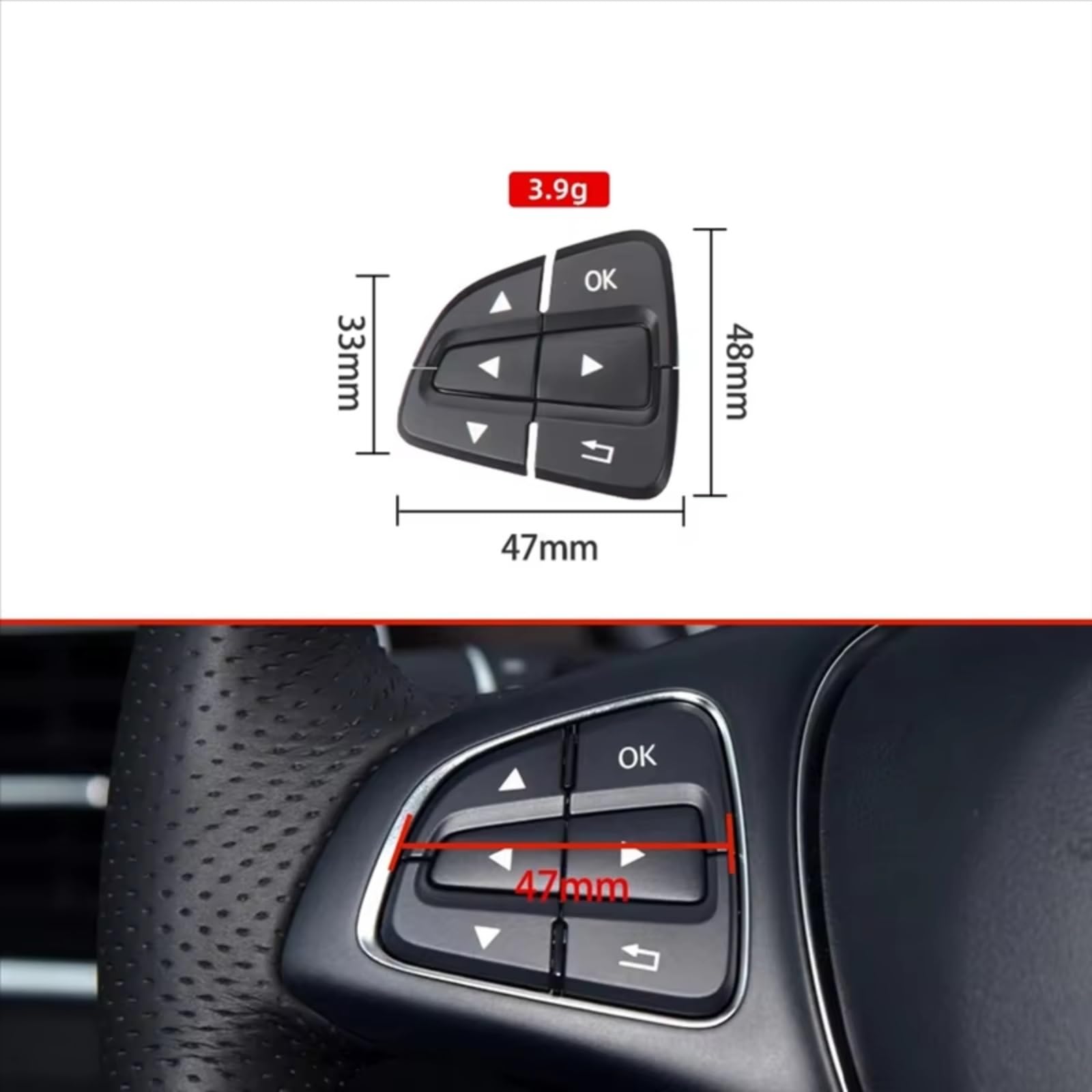 Pulsanti Volante Universali Auto Compatibile Con Benz Per Vito W447 2016 2017 2018 2019 2020 2021 Auto Volante Multifunzione Pulsanti Interruttore 0999050700