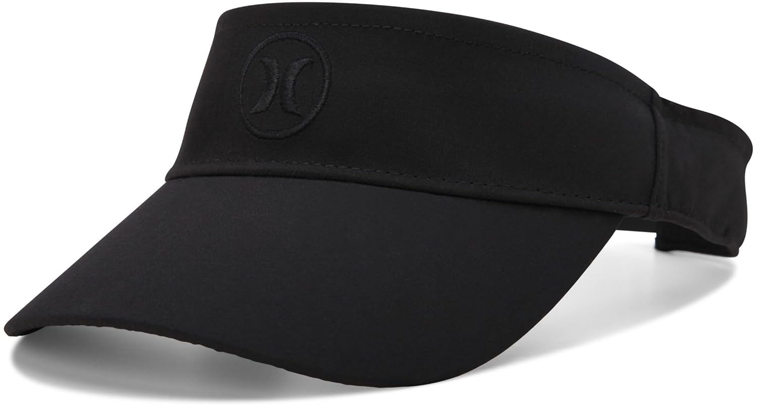 Hurley Women's Sun Visor Hat - UV Protection Square Curved Bill Adjustable Snap Athletic Golf Tennis Visor for Outdoor