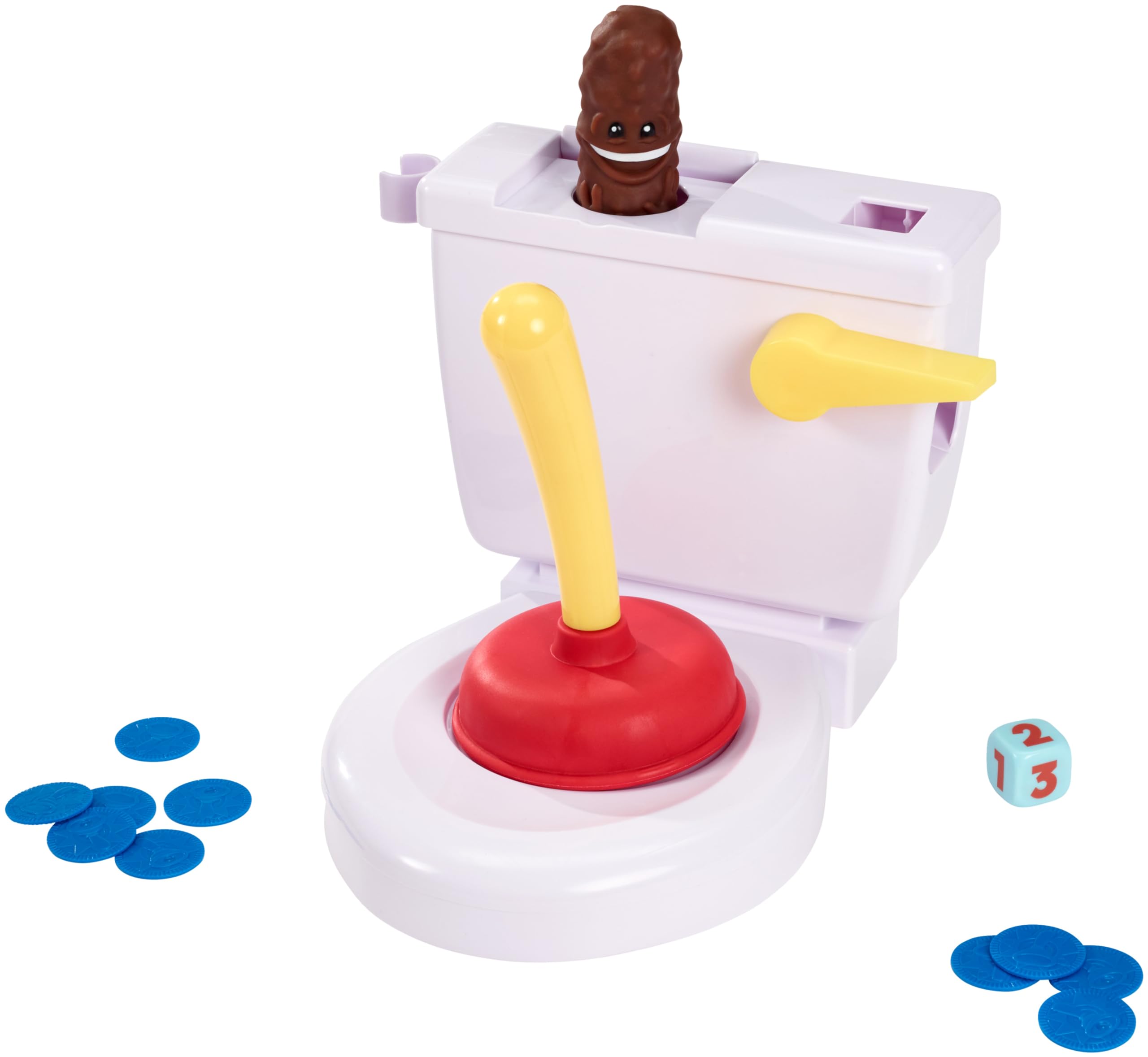 Mattel Games FWW30 - Kacka Alarm lustiges Kinderspiel geeignet für 2-4 Spieler, Spieldauer ca. 15 Minuten, Kinderspiele ab 5 Jahren