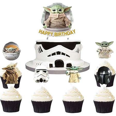 Amazon Com Decopac Star Wars The Force Awakens Decoset Cake Topper Kitchen Dining