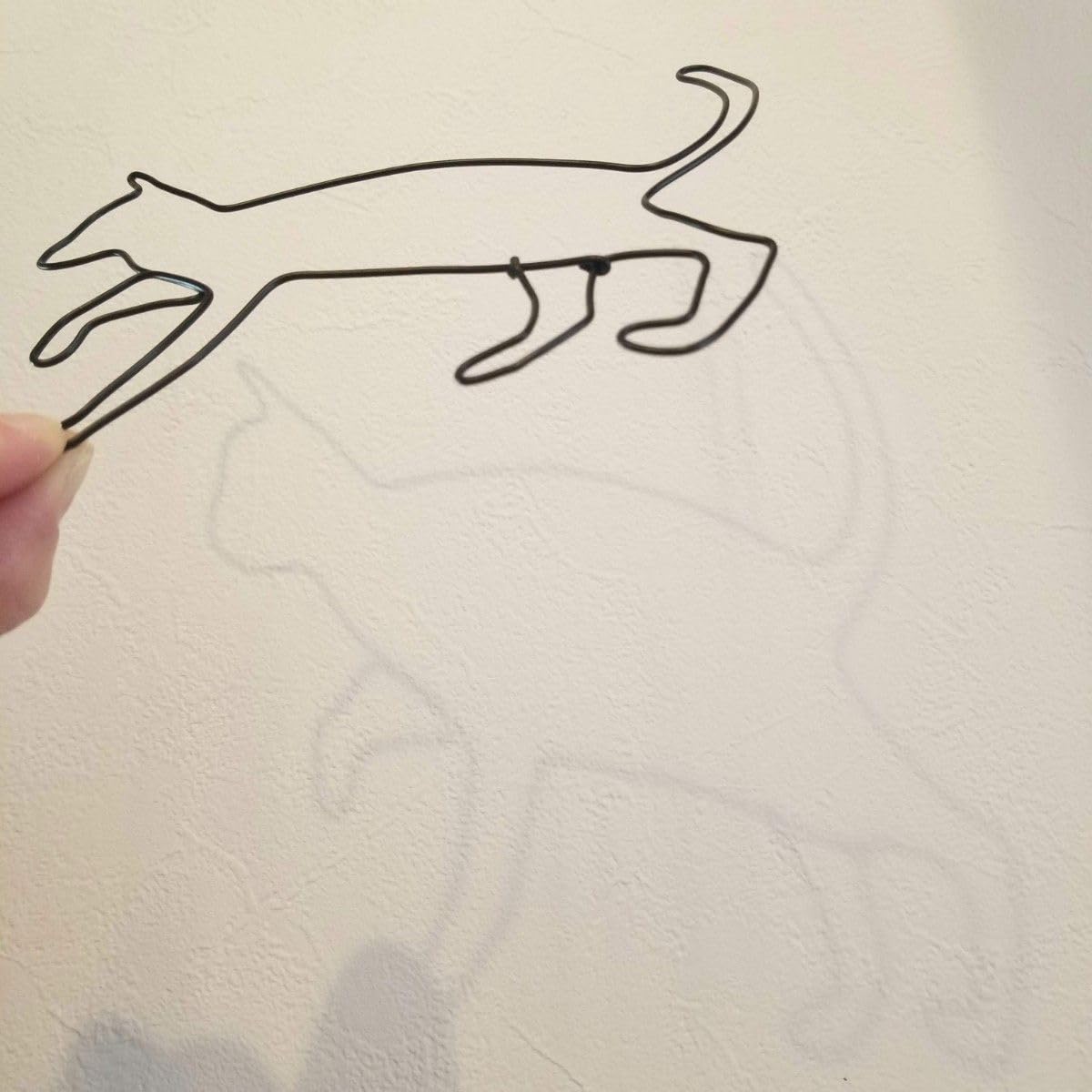 Amazon.co.jp: ねこのさんぽ 親 ねこ ワイヤーアート 壁飾り 