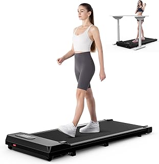 HomeFitnessCode Walking Pad Treadmill, Treadmills for Home, 2.5HP Portable Electric Under Desk Treadmill with LED Display & Remote, Adjustable Speed, No Assembly